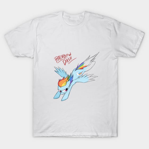 Sketchy Rainbow Dash T-Shirt by Natsu714